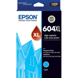 Epson Inkjet Cartridges: 604XL Epson High Capacity Cyan