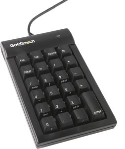 Ergonomic Keyboards: Goldtouch USB Numeric Keypad - Black with Hub