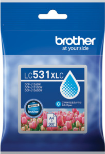 LC531XLC Brother Hi Yield Cyan Ink Cartridge