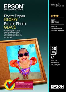 A4 Photo Paper: A4 200gsm Epson Glossy Photo Paper 50 sheets