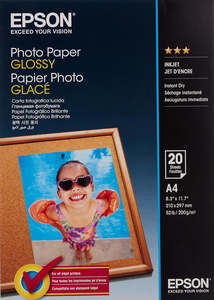 A4 Photo Paper: A4 Epson Glossy Photo Paper 20 sheets