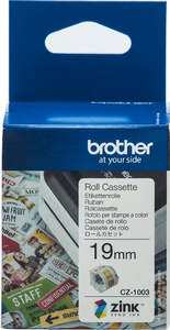 Brother Cz Tape: CZ1003 Brother 19mm Printable Roll Cassette