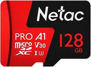 Micro Sd: Netac P500 Extreme Pro 128GB V30 UHS-I Micro SDXC Card w/ Adapter