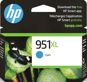 950 951: 951XL HP Cyan Ink Cartridge