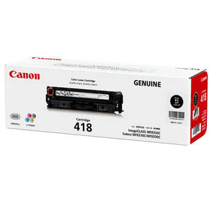 Original Canon Toners: CART418BK Canon Black Toner