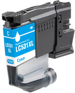 Inkjet Cartridges 1: LC531XLC Compatible High Yield Cyan Cartridge