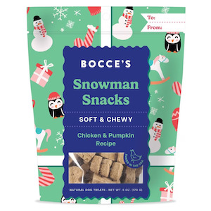 Treats Dog Nz: Snowman Snacks Chicken & Pumpkin | Bocce's Bakery