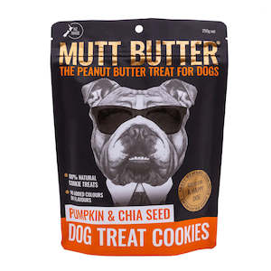 Treats Dog Nz: Mutt Butter Dog Cookies Pumpkin & Chia