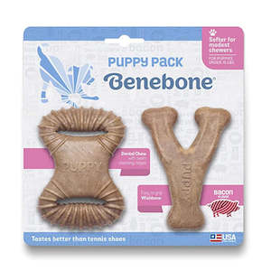 Benebone Bacon Chew Toys - For Puppies