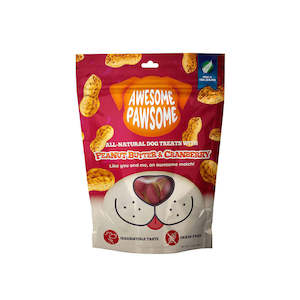 Awesome Pawsome Peanut Butter & Cranberry Dog Treats