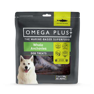 Omega Plus Dog Treats Anchovies 200g