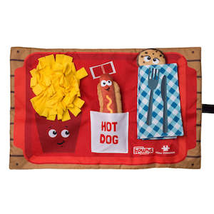 Snuffle Mat Dog Toys: Fast Food Fun Dog Snuffle Puzzle Mat | Outward Hound Activity Matz