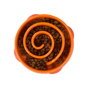Outward Hound Fun Feeder Interactive Dog Bowl Orange