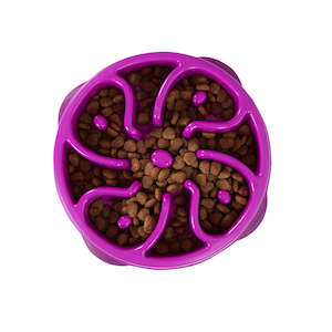 Outward Hound Fun Feeder Interactive Dog Bowl Purple