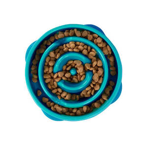 Outward Hound Fun Feeder Interactive Dog Bowl Turquoise