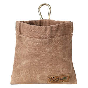 Retro Portable Water-repellant Cotton Dog Treat Pouch with Clip