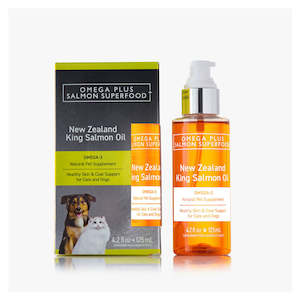 Dog Food Toppers: Omega Plus King Salmon Oil Dietary Supplement