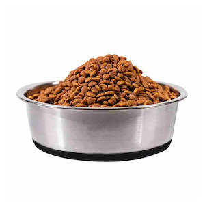 Dog Bowls Feeders Nz: Stainless Steel Dog Bowl with Silicone Base