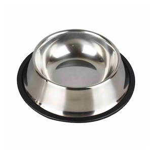 Dog Bowls Feeders Nz: Stainless Steel Dog Bowl with Non-Slip Base