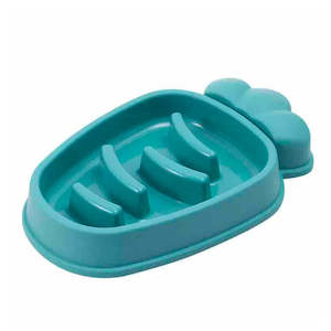 Carrot Shaped Slow Feeder Dog Bowl