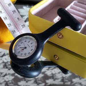 Pocket Watches: Nurse Watch Silicon Black