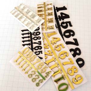 Stick On Numbers Black Arabic 25mm