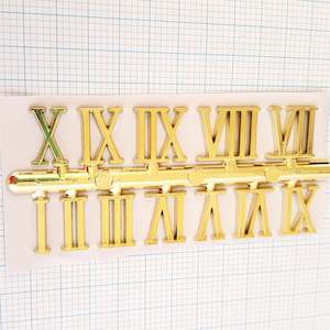 Stick On Numbers Gold Roman 20mm