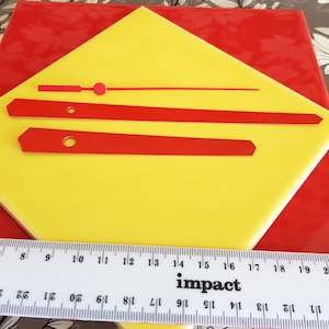 Clock Hands Red 130mm