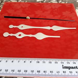Clock Movements For Craft School Hobby: Clock Hands Silver 120mm