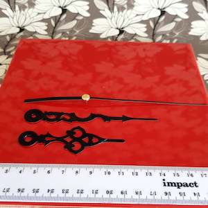 Clock Movements For Craft School Hobby: Clock Hands Black Fancy