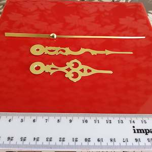 Clock Movements For Craft School Hobby: Clock Hands Gold Fancy