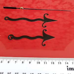 Clock Hands Black Fancy