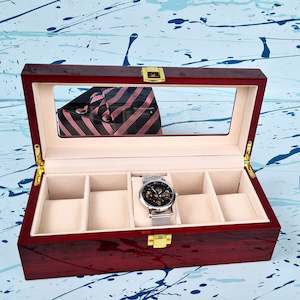 Jewellery And Watch Boxes: Watch Storage Polished  Box Wood TJ18 -Gift Special