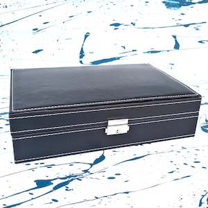 Jewellery & Watch Box TJ16-Black