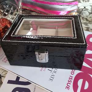 Watch Storage Box 3 pce  TJ6- Black, Brown, Red