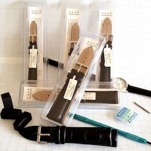 Everyday Leather Watch Straps Black Croc BLC