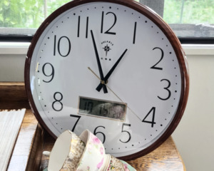 Clocks Wall Designer Style: Clock Wall Dual Time 350mm