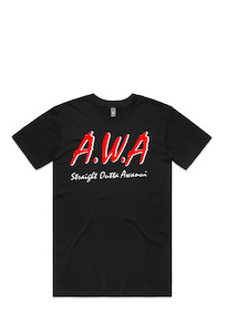 9tee Mile Ladies Tees: Ladies A.W.A Straight Outta Awanui