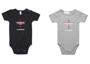 Tauwhara Marae Collection: Tauwhara Marae Baby Onesie