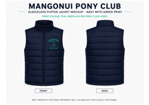 MANGONUI PONY CLUB Sleeveless Puffer Jacket