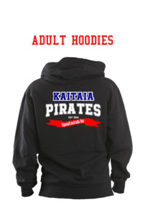 Kaitaia Pirates Collection: Adult Hoodies - Unisex - NO NAME ON BACK