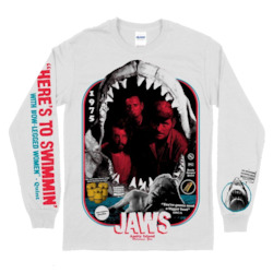 Long Sleeve: Jaws Print Long Sleeve