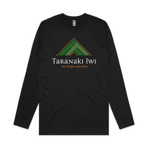 Products: Taranaki Iwi Black Long Sleeve Tee (no cuff)