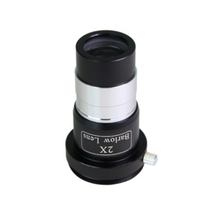 Saxon 1.25" 2x Short-Focus Barlow Lens with Camera Adapter