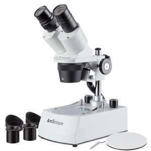 Brands: AmScope SE306 Series Compact Multi-Lens Stereo Microscope 20X-80X (SE306R-PZ-LRD-3PL)