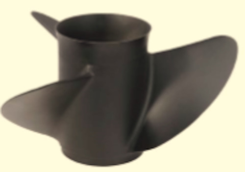 Black Stainless Steel Propeller 19 Inch