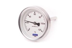 Temperature Gauge: Bi-Metal Thermometer 63 mm