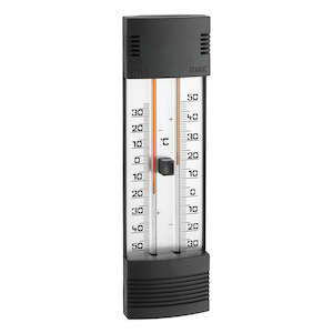 TFA Analogue Min Max Thermometer Black
