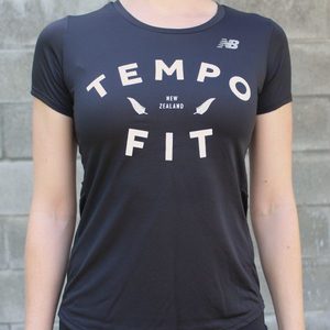 Products: TempoFit Tee – Women’s (Black) – TempoFit