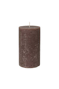 Home Fragrance: BROSTE Candle Pillar H180 | Dark Brown